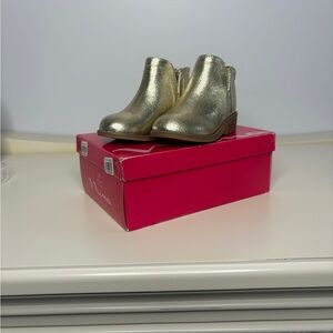 Gold Ankle Boots